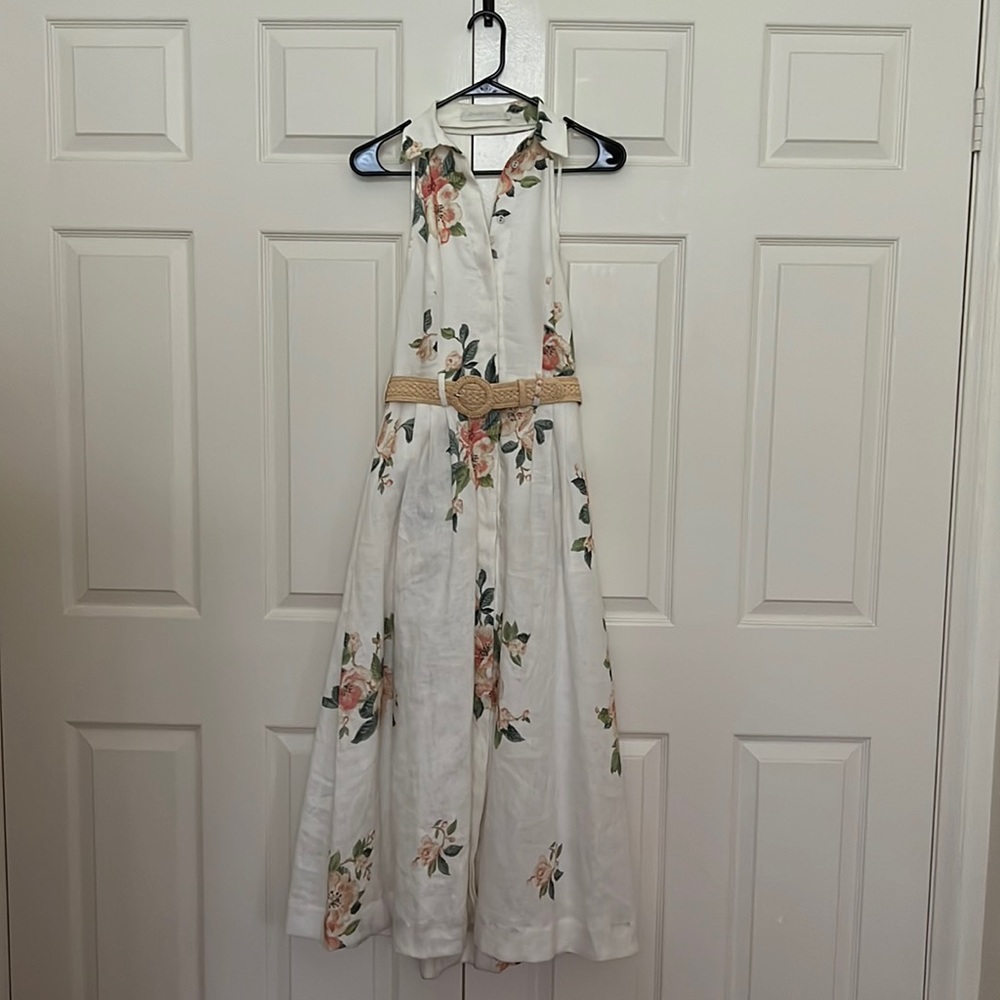 Zimmermann Halter Shirt dress floral from Zimmermann resort swim collection